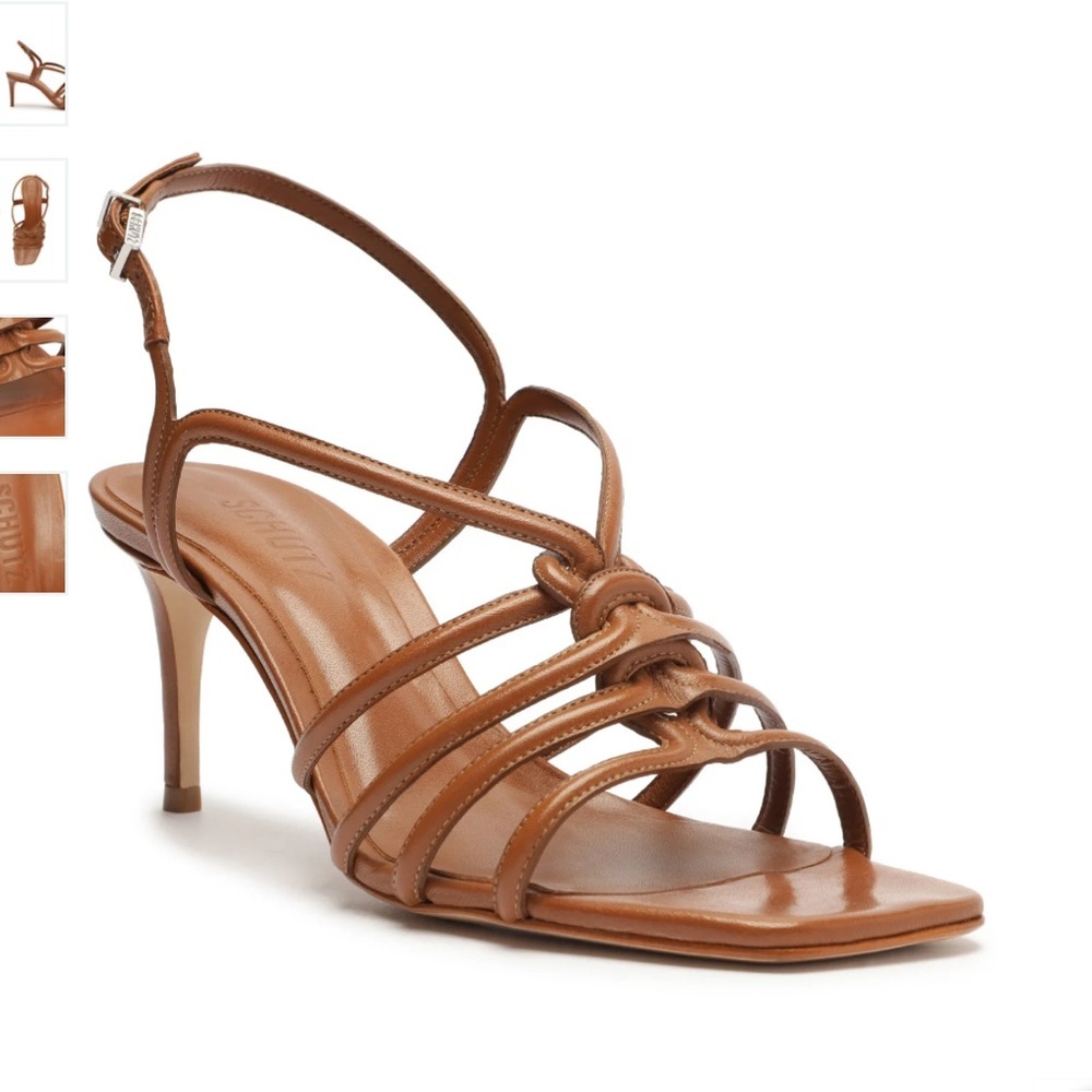 SCHUTZ Brown Strappy Heels